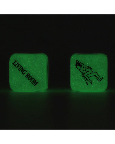 Dés coquins Glow dark 