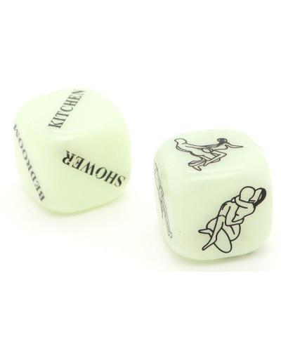 Dés coquins Glow dark 