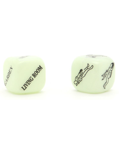 Dés coquins Glow dark 