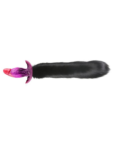 Plug queue de renard Purplelien 10 x 4.2cm queue 41 cm noir 