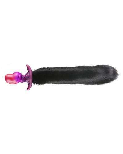 Plug queue de renard Beanyx 9 x 5cm queue 43cm noire 