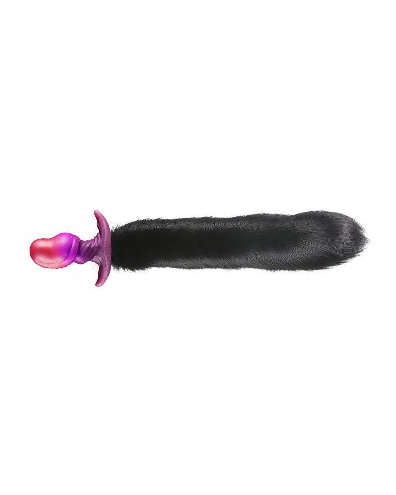 Plug queue de renard Beanyx 9 x 5cm queue 43cm noire 