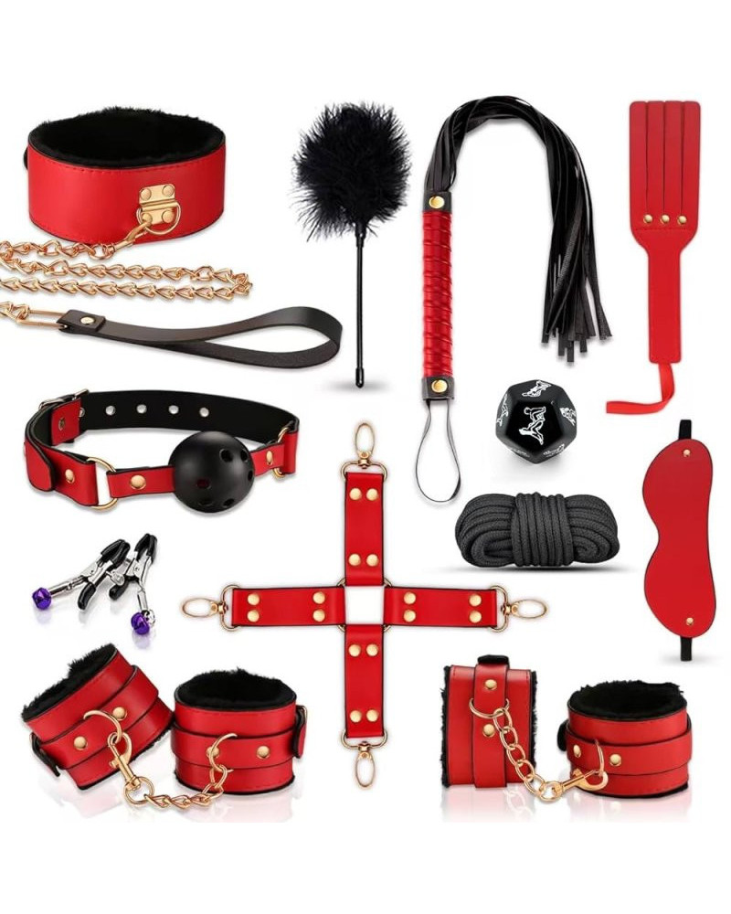 Kit SM 12 pièces Slavery Kit Rouge 