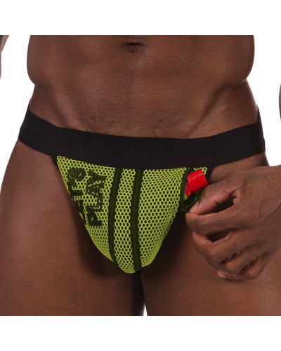 Jockstrap Let's Play Jaune Taille:TU Taille Unique