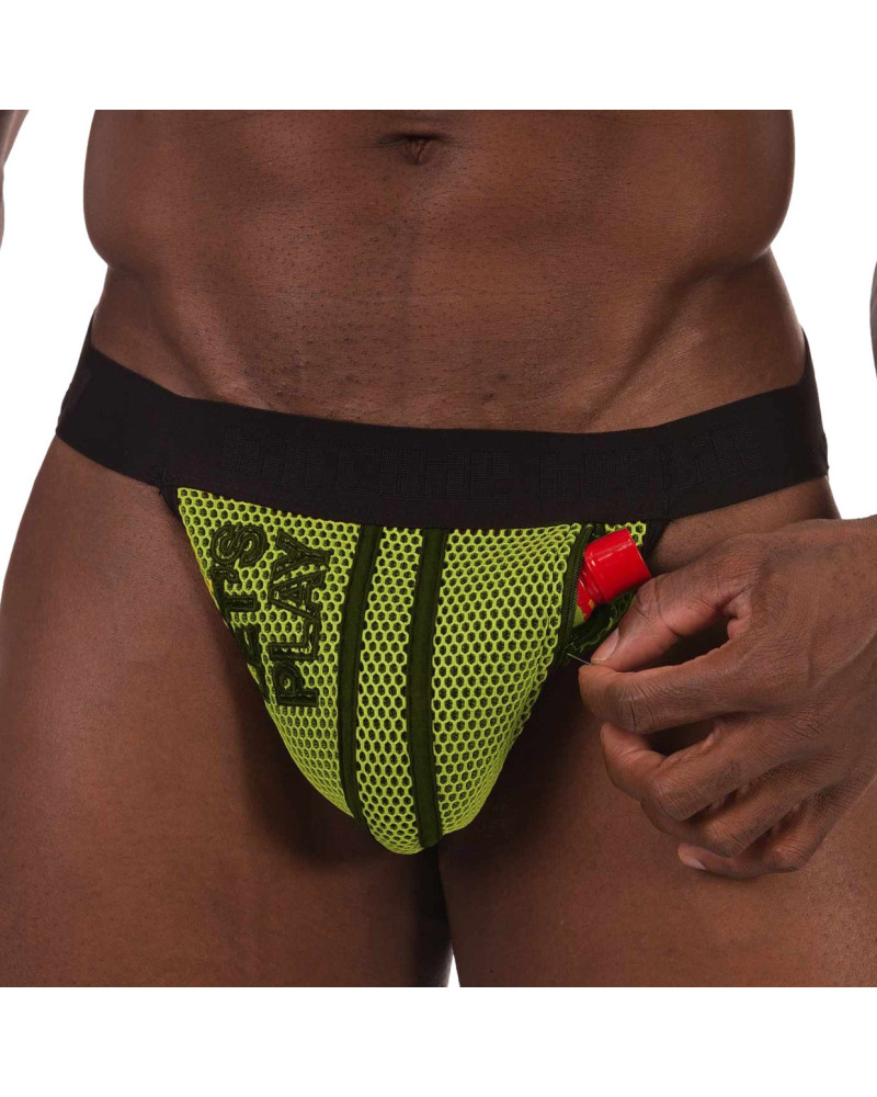 Jockstrap Let's Play Jaune Taille:TU Taille Unique
