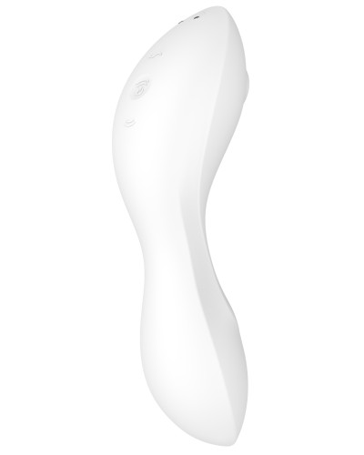 Stimulateur de clitoris connecté Curvy trinity 5 Satisfyer Blanc 
