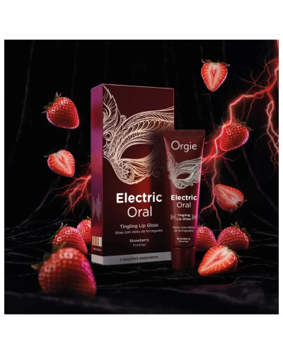 Gloss à lèvres picotant Electric Oral Fraise 10ml 