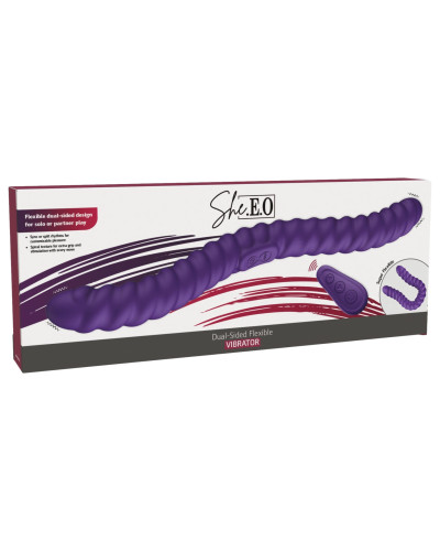 Double gode vibrant Wormsnake 16 x 3cm 