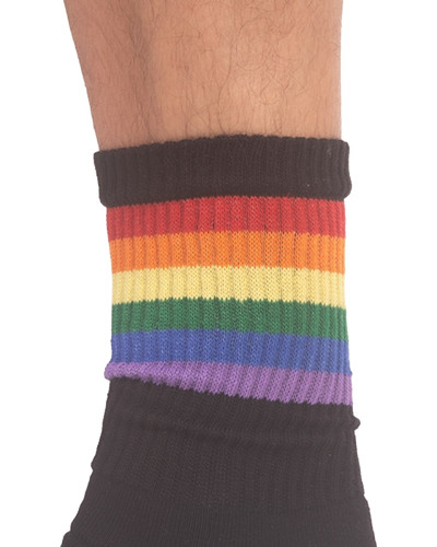 Chaussettes HALF SOCKS Rainbow Noire 