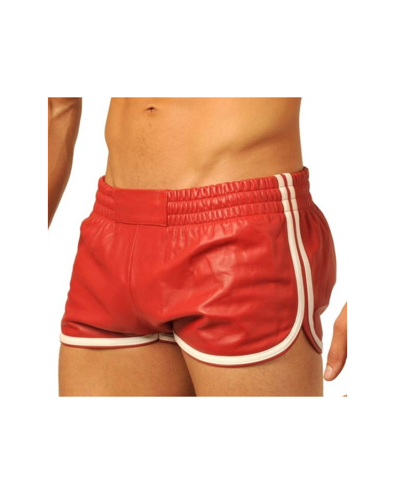 Short en cuir Fist Rouge-Blanc 