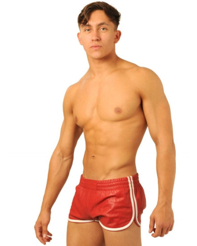 Short en cuir Fist Rouge-Blanc 