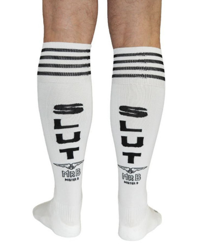 Chaussettes hautes SLUT Cruising Socks Blanches 