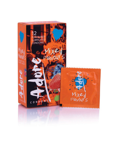 Préservatifs aromatisés Adore 53mm x 12 
