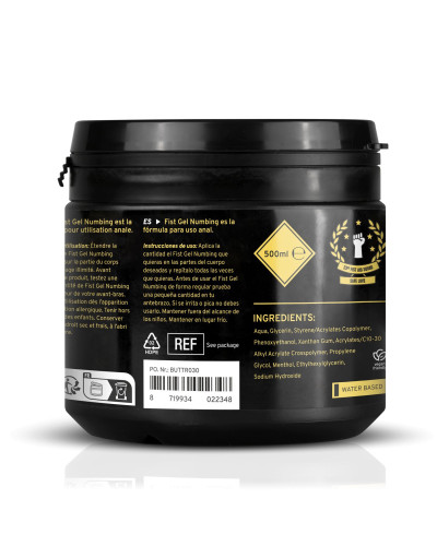 Lubrifiant Relaxant Buttr Fist Gel 500ml 