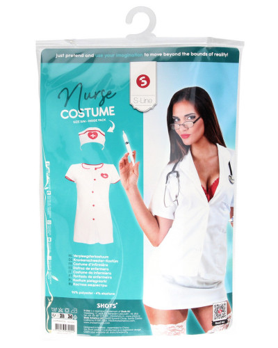 Costume sexy d'Infirmière Nurse S/M 