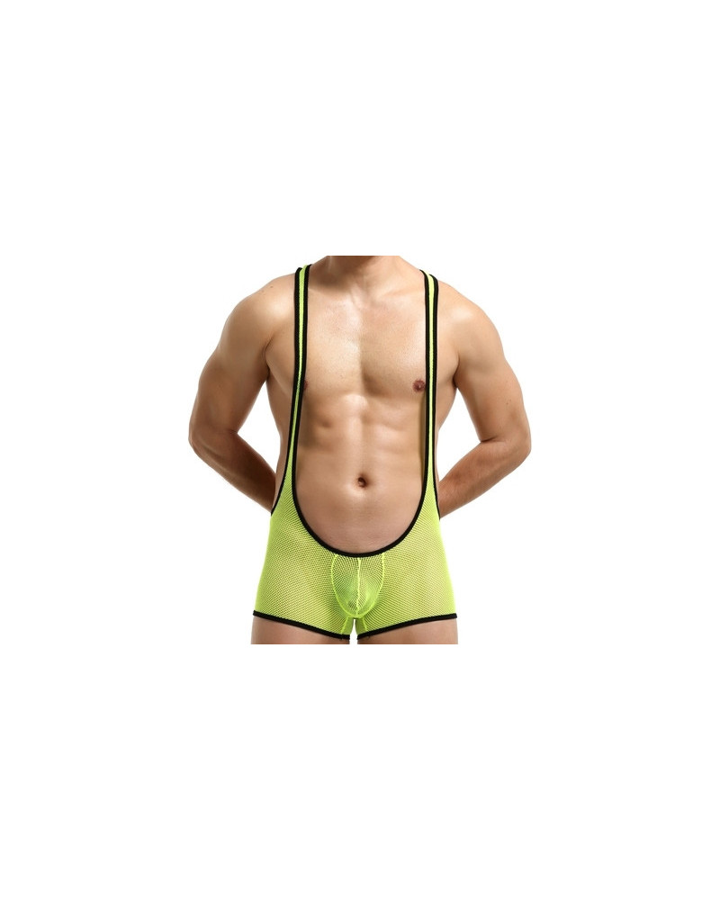 Singlet sexy Tocki Jaune-Noir 