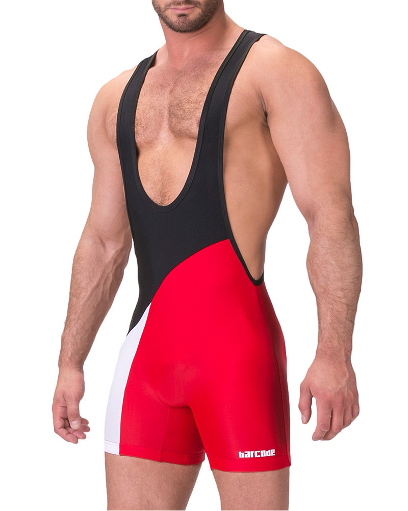 Body Singlet Luckenwalde Noir-Rouge 