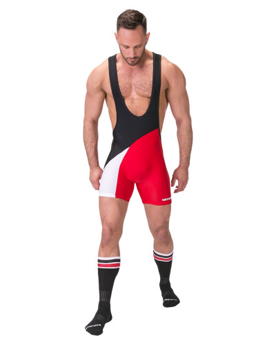 Body Singlet Luckenwalde Noir-Rouge 