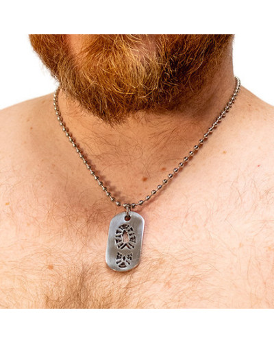 Plaque DogTag Kink Boot 4.5 x 2.5cm 