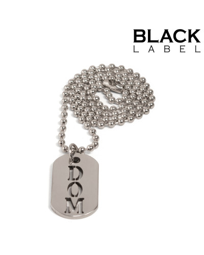 Plaque DogTag Kink Dom 4.5 x 2.5cm 