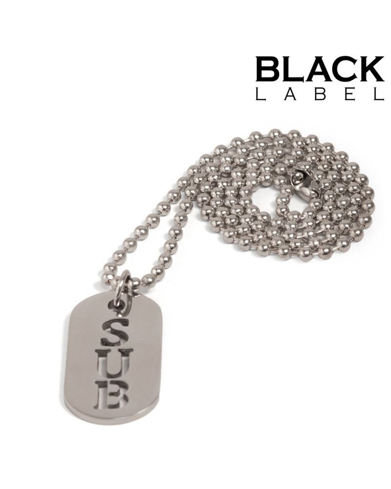Plaque DogTag Kink Sub 4.5 x 2.5cm 