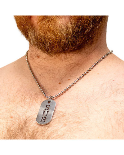 Plaque DogTag Kink Sub 4.5 x 2.5cm 