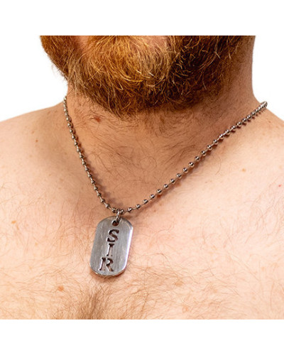 Plaque DogTag Kink Sir 4.5 x 2.5cm 