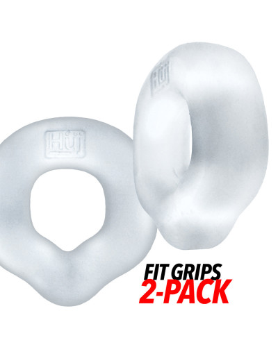 Lot de 2 Cockrings Fit Grips 25 mm Transparents 