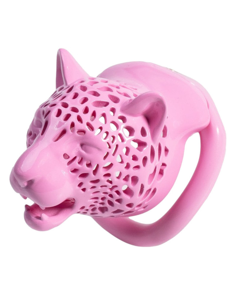 Cage Léopard 7 x 3.3 cm Rose 