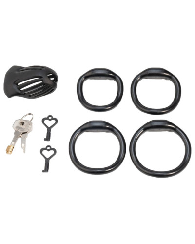 Cage Lineath 6 x 3.2 cm Noire 