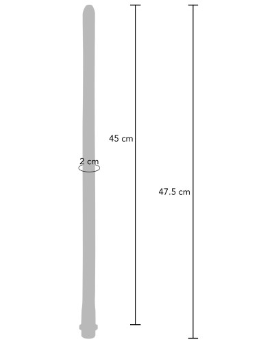 Embout de lavement long The Gusher 45 x 2cm 