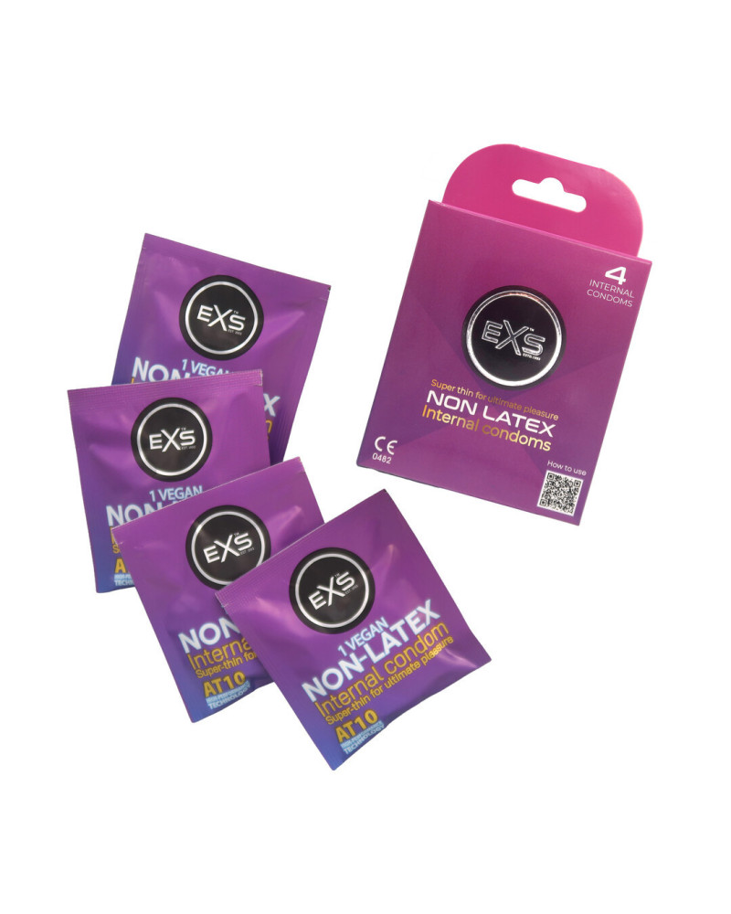 Préservatifs internes Non latex x4 