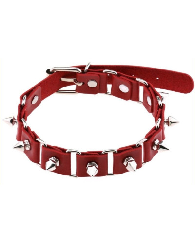 Ras de cou Punk Piks Rouge 