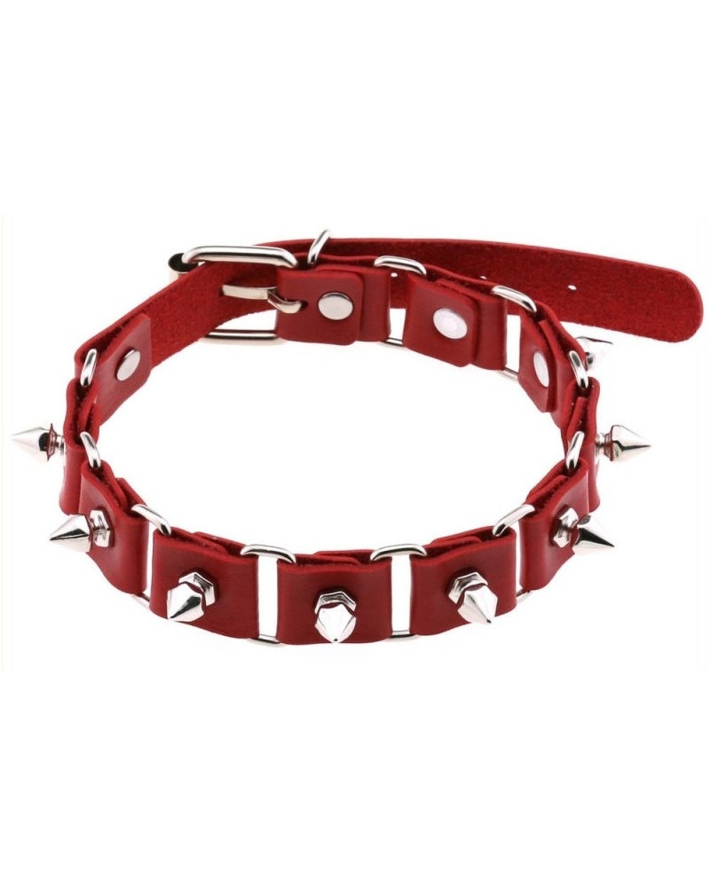 Ras de cou Punk Piks Rouge 