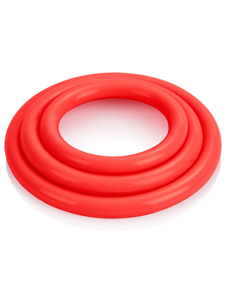 Tri-Rings Cockring Rouge 
