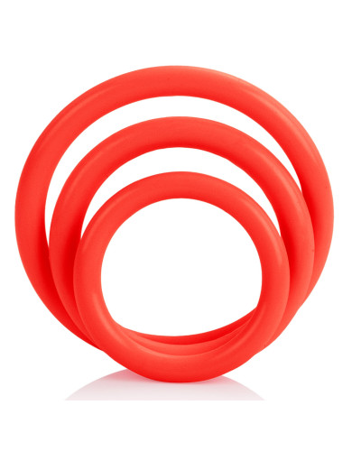 Tri-Rings Cockring Rouge 