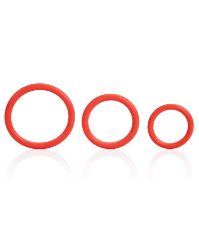 Tri-Rings Cockring Rouge 