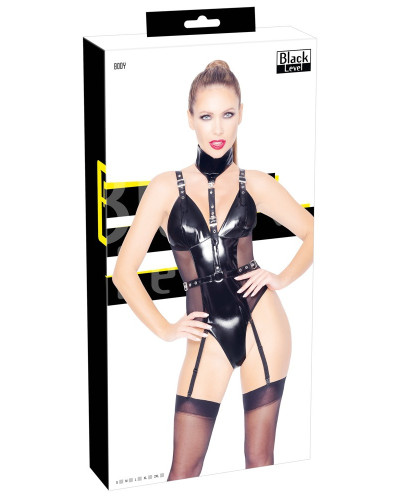 Body Porte-Jarretelles VINYL BODY CLAP Noir 