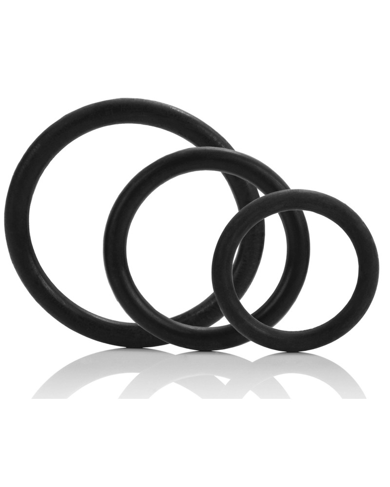 Lot de 3 cockrings Noir 