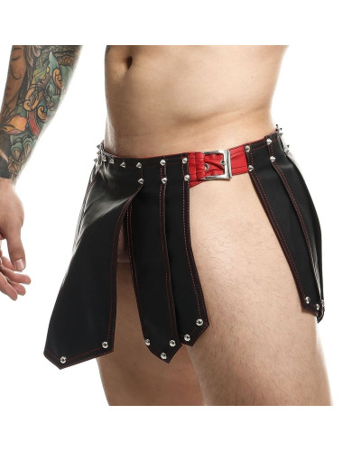 Jupe homme Sm Roman Skirt Noire-Rouge 