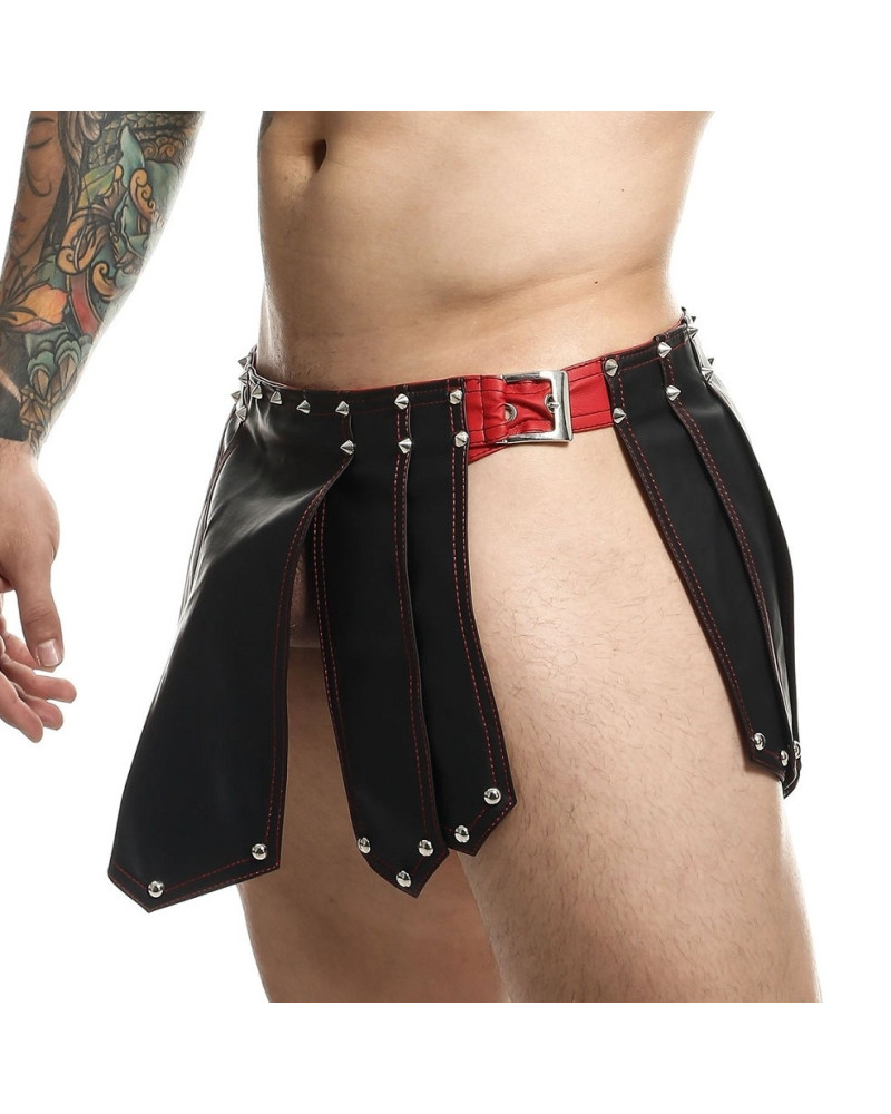 Jupe homme Sm Roman Skirt Noire-Rouge 
