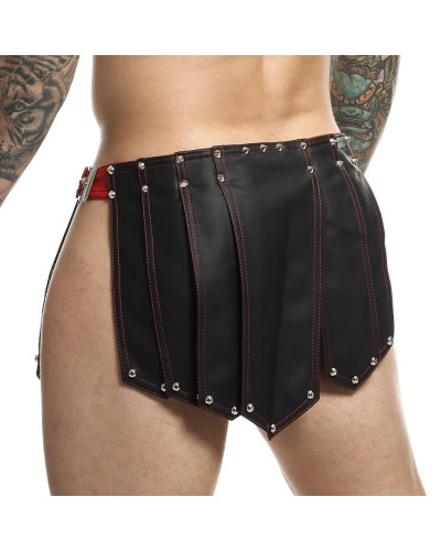 Jupe homme Sm Roman Skirt Noire-Rouge 