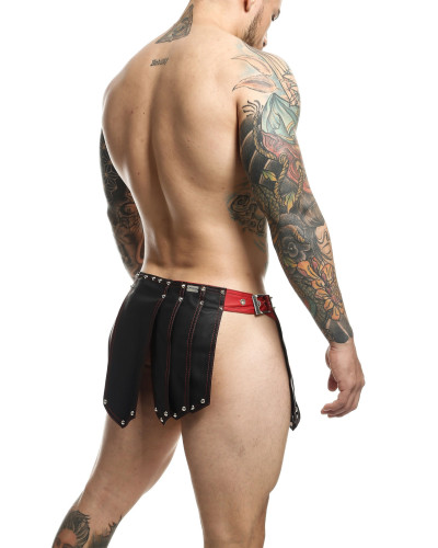 Jupe homme Sm Roman Skirt Noire-Rouge 