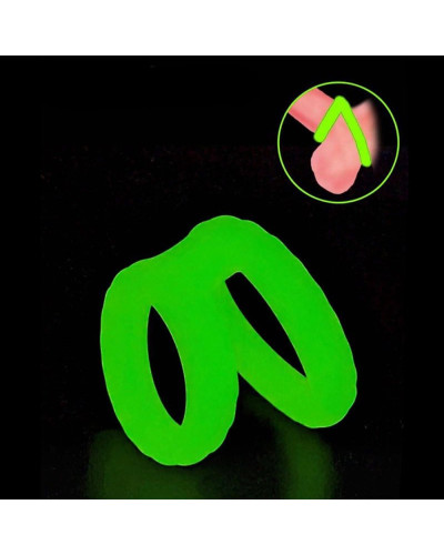 Double Cockring phosphorescent Lumos25mm 