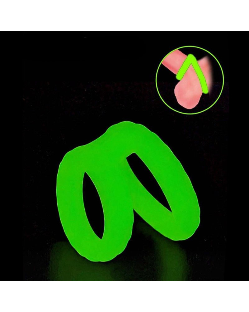 Double Cockring phosphorescent Lumos25mm 