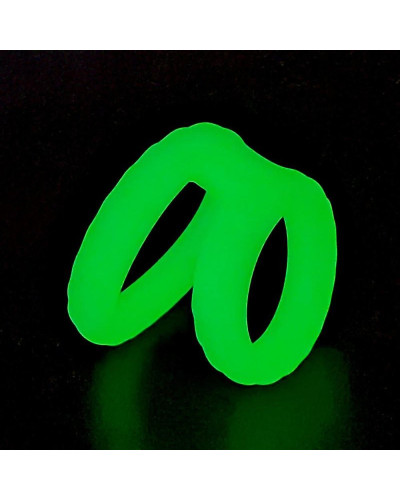 Double Cockring phosphorescent Lumos25mm 