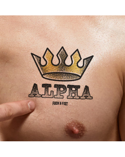 Tatouage temporaire Alpha 9 x 8cm 