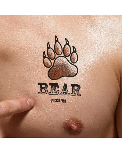 Tatouage temporaire Bear 9 x 6cm 