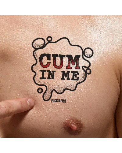 Tatouage temporaire Cum in Me 9 x 8.5cm 