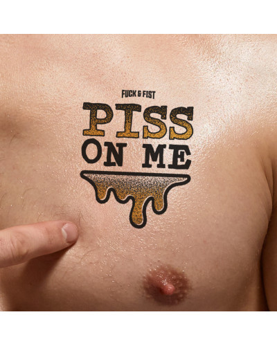 Tatouage temporaire Piss on Me 8.5 x 7cm 